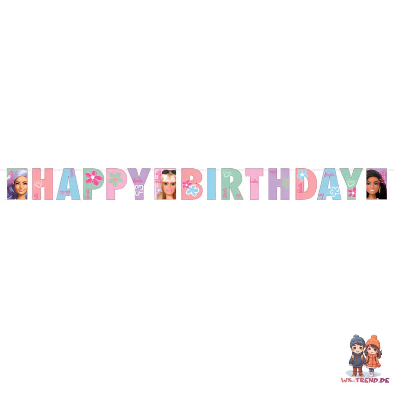 Barbie and Friends Kinder Geburtstag Deko Set 34tlg.Geschirr Partyset - WS-Trend.de