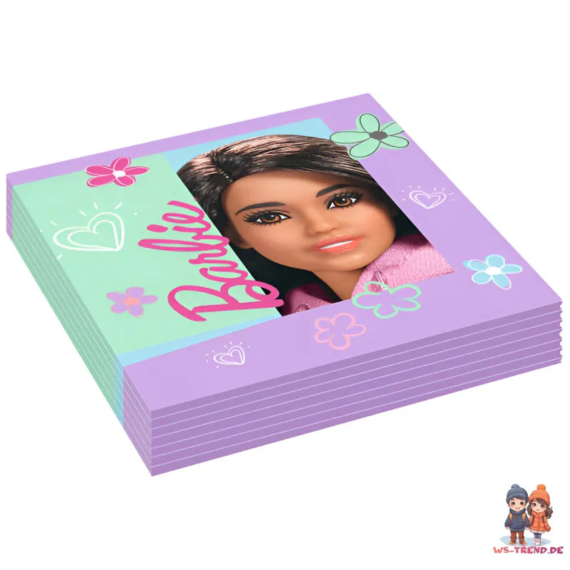 Barbie and Friends Kinder Geburtstag Deko Set 34tlg.Geschirr Partyset - WS-Trend.de