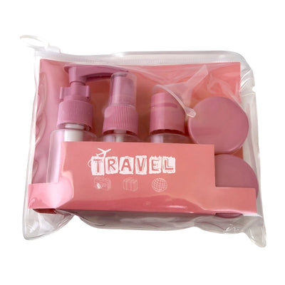 Kulturbeutel Reiseflaschen 7-tlg Set, Schampooflasche Dosen Sprühflasche - Ansicht 2