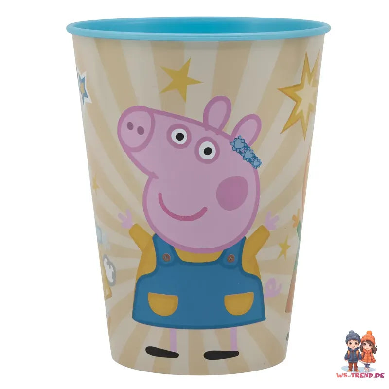 Peppa Wutz Kinder Geschirr-Set 5 teilig Becher Teller Schüssel Besteck - WS-Trend.de
