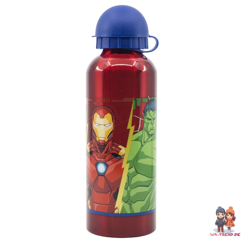 Marvel Avengers Aluminium Wasserflasche Trinkflasche Flasche 530 ml - WS-Trend.de Sport