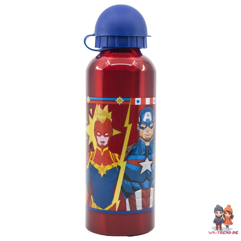 Marvel Avengers Aluminium Wasserflasche Trinkflasche Flasche 530 ml - WS-Trend.de Sport