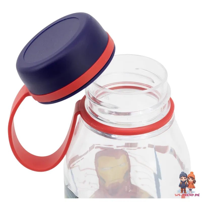 Marvel Avengers Wasserflasche Trinkflasche Flasche 460 ml - WS-Trend.de Sport Iron Man Hulk