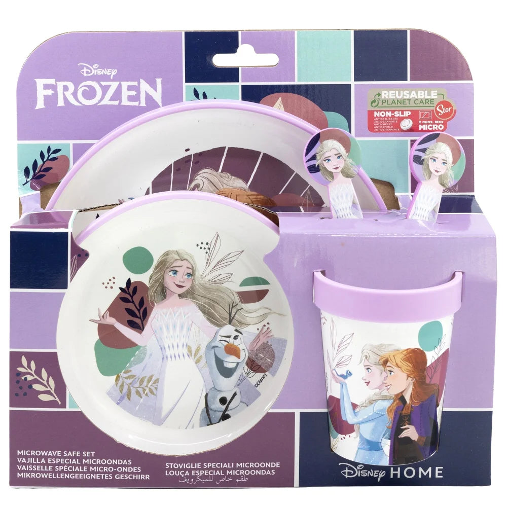 Disney Die Eiskönigin Elsa Geschirr-Set 5 teilig Becher Teller Schüssel Besteck - WS-Trend.de