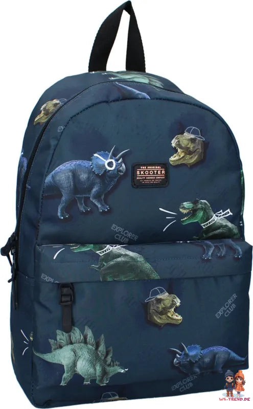 Dinosaurier Kinder Rucksack mit Federmäppchen Tasche Gr. 38x25x11 cm - WS-Trend.de