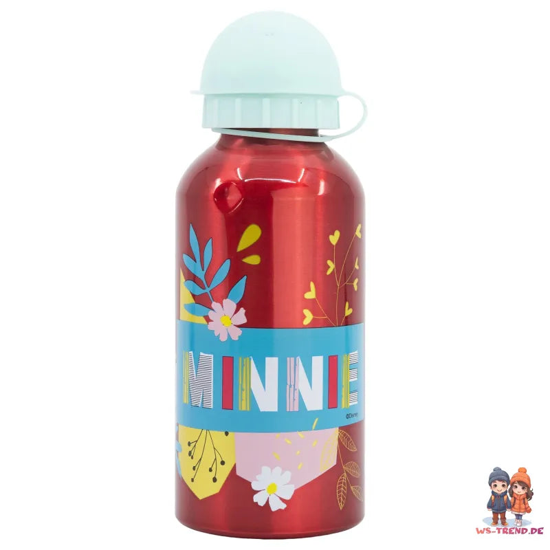 Disney Minnie Maus 4 teiliges Lunch Set Brotdose Alu Trinkflasche Löffel Gabel WS Trend.de