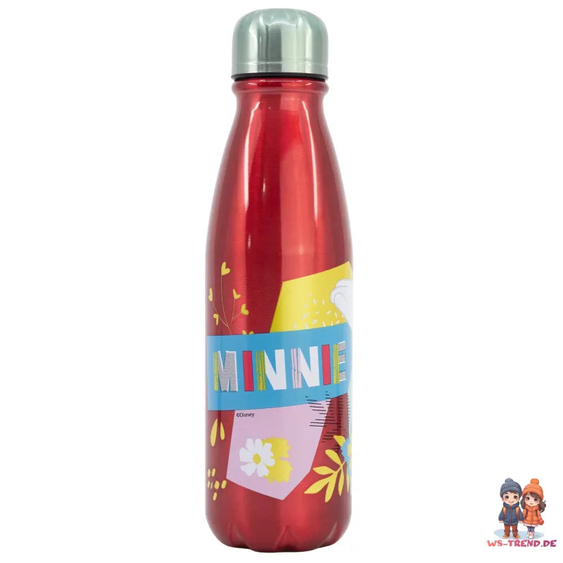 Disney Minnie Maus Alu Wasserflasche Trinkflasche Flasche 600 ml - WS-Trend.de
