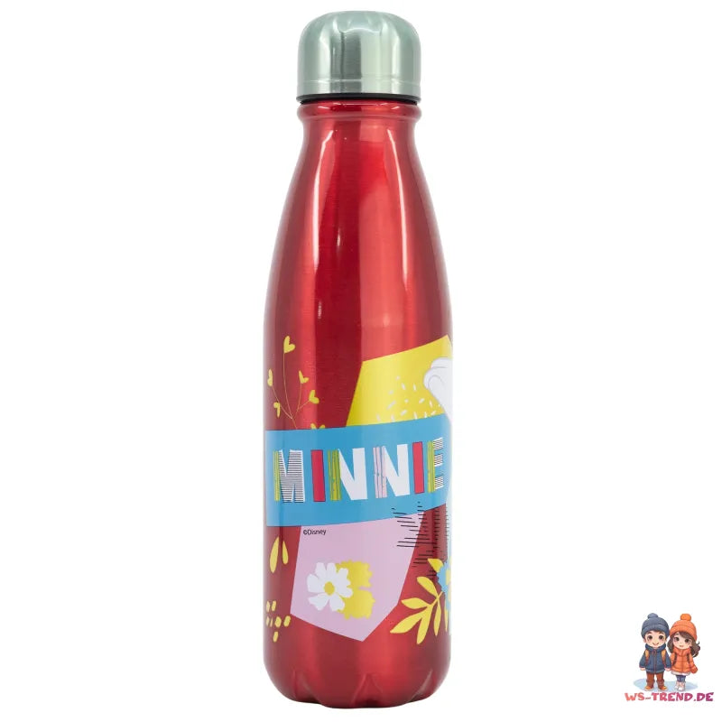 Disney Minnie Maus Alu Wasserflasche Trinkflasche Flasche 600 ml - WS-Trend.de