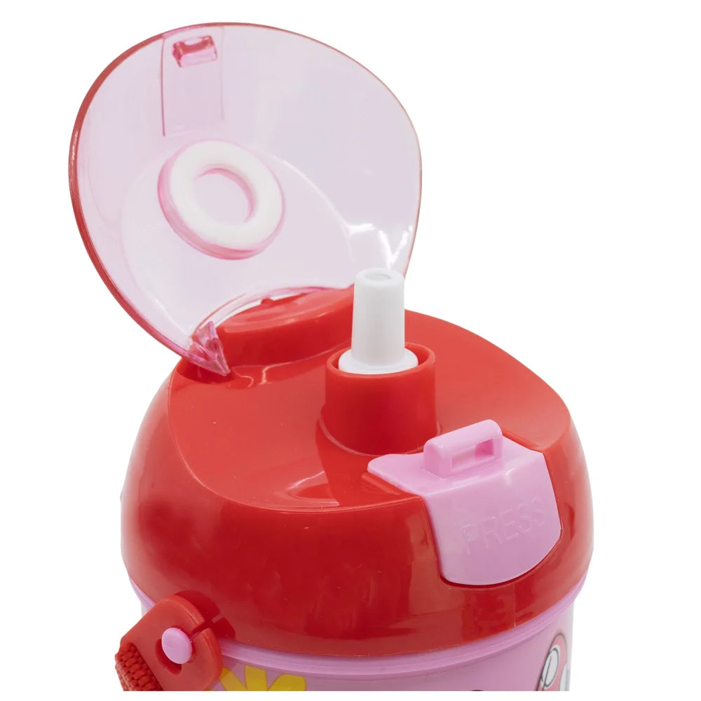 Disney Minnie Maus Trinkflasche Flasche mit Trinkhalm Gurt 450 ml - WS-Trend.de Wasserflasche