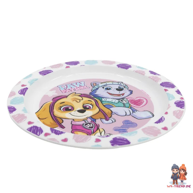 Paw Patrol Skye Everest Kinder Geschirr-Set 3 teilig XL Becher Teller Schüssel - WS-Trend.de