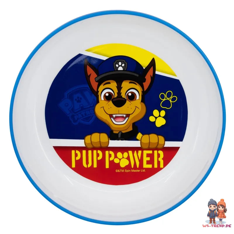 Paw Patrol Kinder Geschirr-Set 3 teilig Becher Teller Schüssel - WS-Trend.de