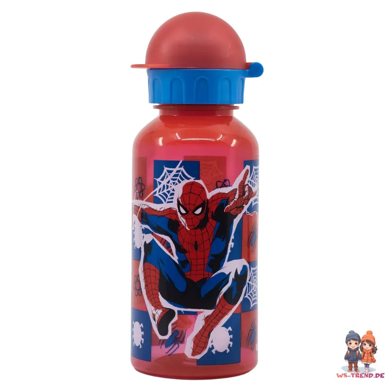 Marvel Spiderman Sportflasche Wasserflasche Trinkflasche Flasche 370 ml - WS-Trend.de