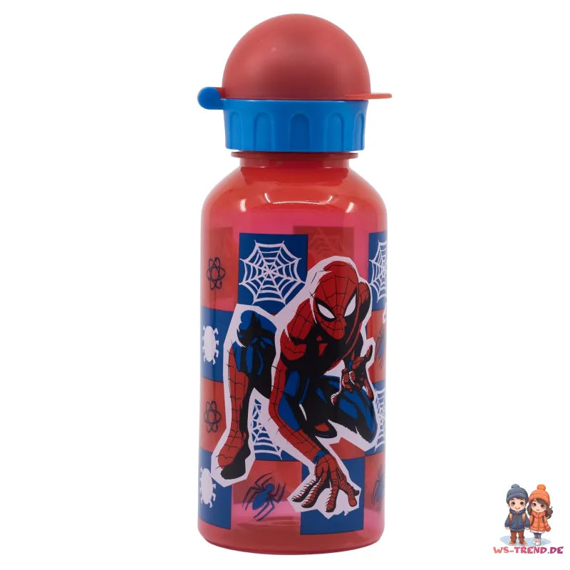 Marvel Spiderman Sportflasche Wasserflasche Trinkflasche Flasche 370 ml - WS-Trend.de