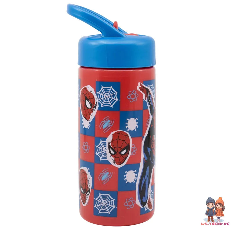 Marvel Spiderman Wasserflasche Trinkflasche Flasche 410 ml - WS-Trend.de Sportflasche