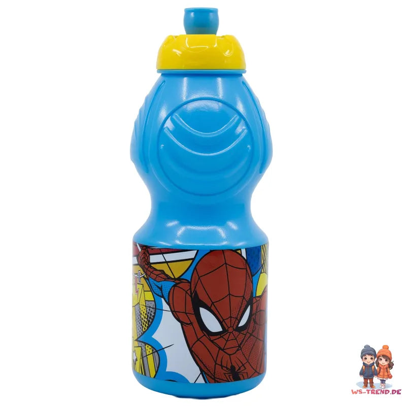 Marvel Spiderman 4 teiliges Set Lunchbox mit Trinkbecher und Besteck - WS-Trend.de Lunch - Brotdose - Trinkflasche