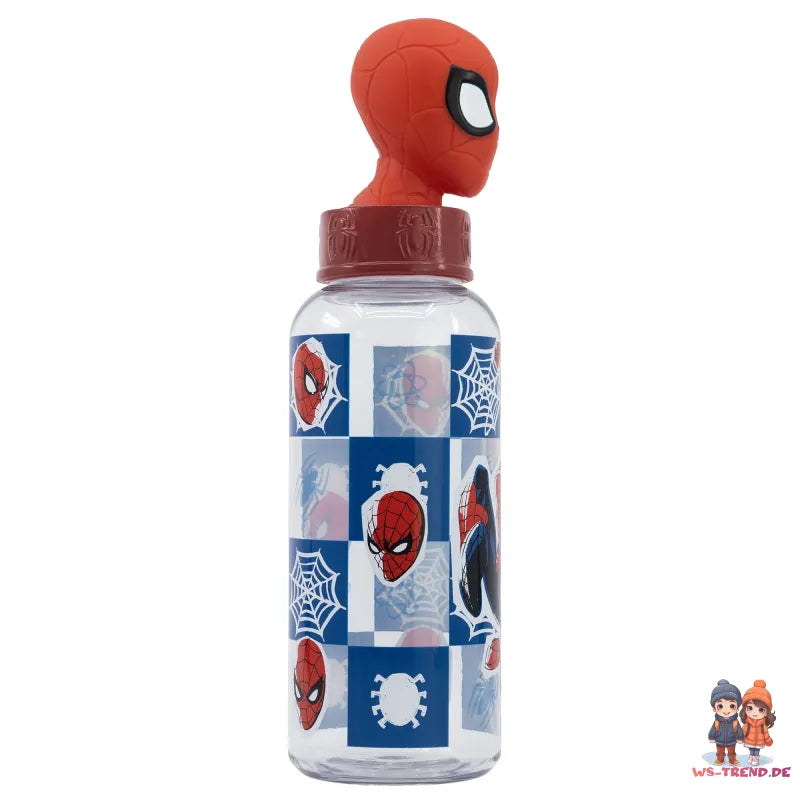 Marvel Spiderman 3D Kopf Wasserflasche Trinkflasche Flasche 560 ml - WS-Trend.de