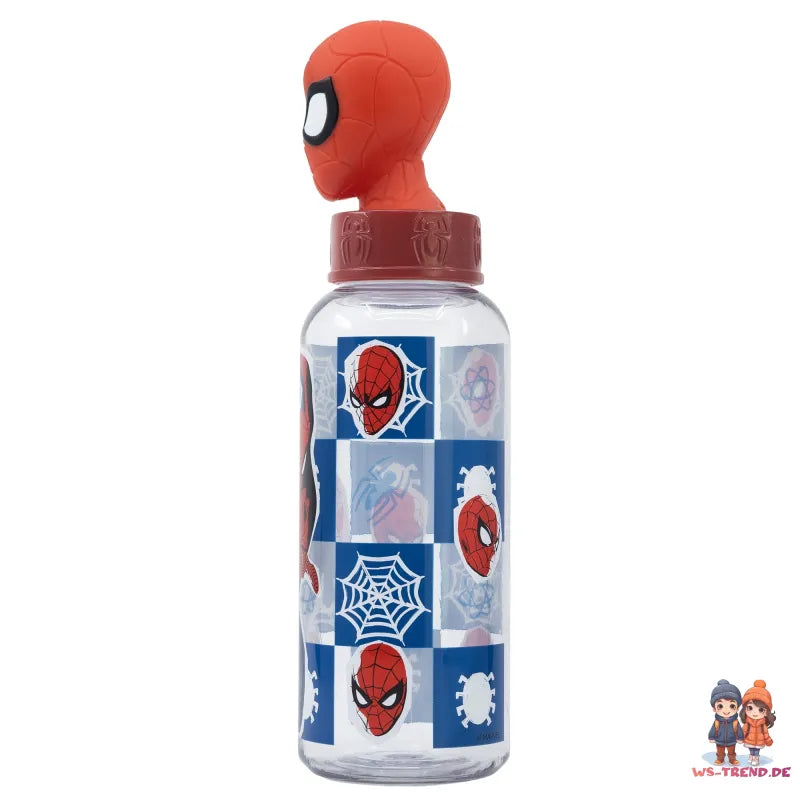 Marvel Spiderman 3D Kopf Wasserflasche Trinkflasche Flasche 560 ml - WS-Trend.de