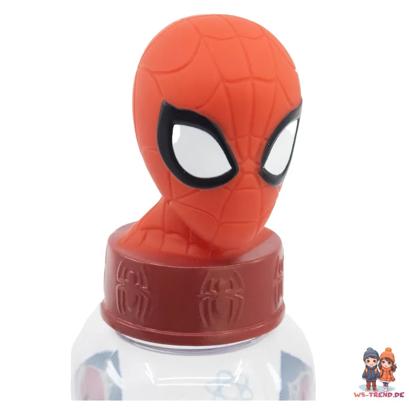 Marvel Spiderman 3D Kopf Wasserflasche Trinkflasche Flasche 560 ml - WS-Trend.de