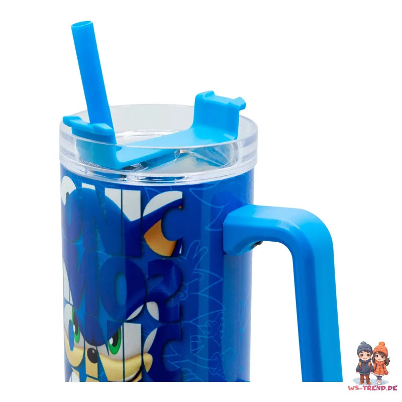 Sonic the Hedgehog Edelstahl XL Iso Kaffeebecher Thermobecher To-Go 940 ml - WS-Trend.de