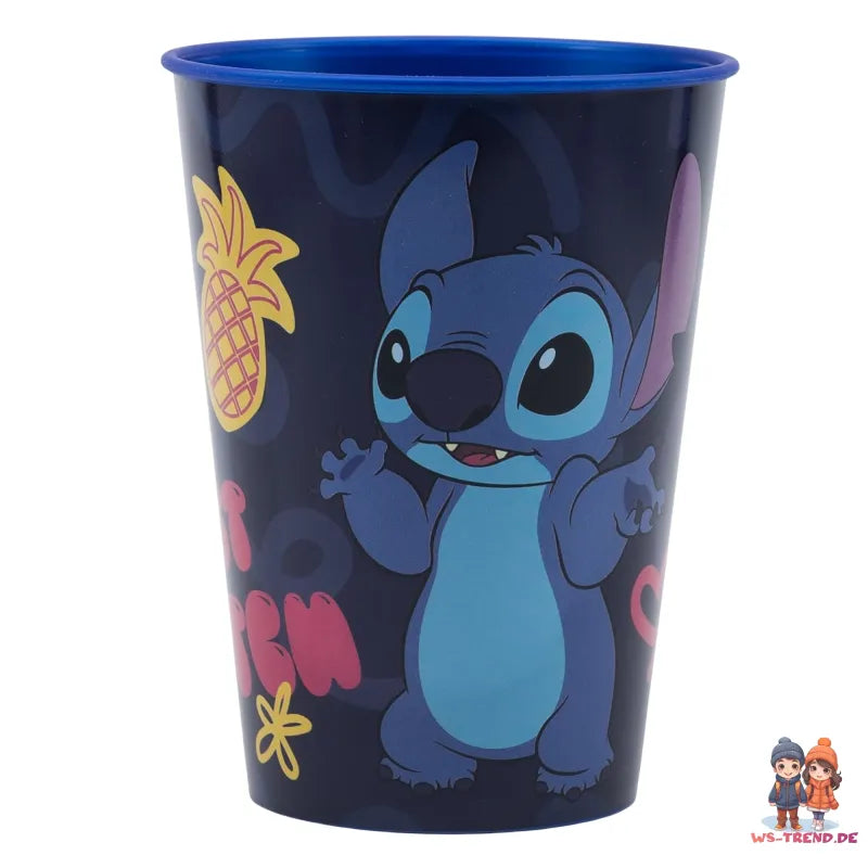 Disney Stitch Kinder Geschirr-Set 3 teilig Becher Teller Schüssel - WS-Trend.de