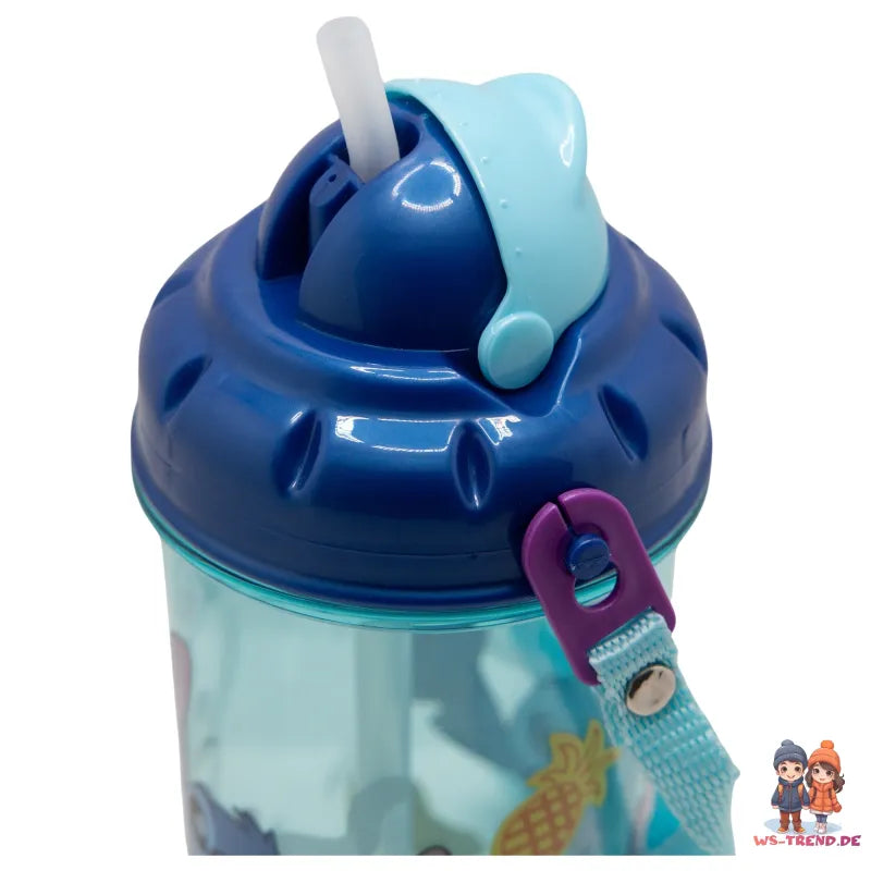 Disney Lilo und Stitch Angel Kinder Trinkflasche Flasche mit Halm 465 ml - WS-Trend.de