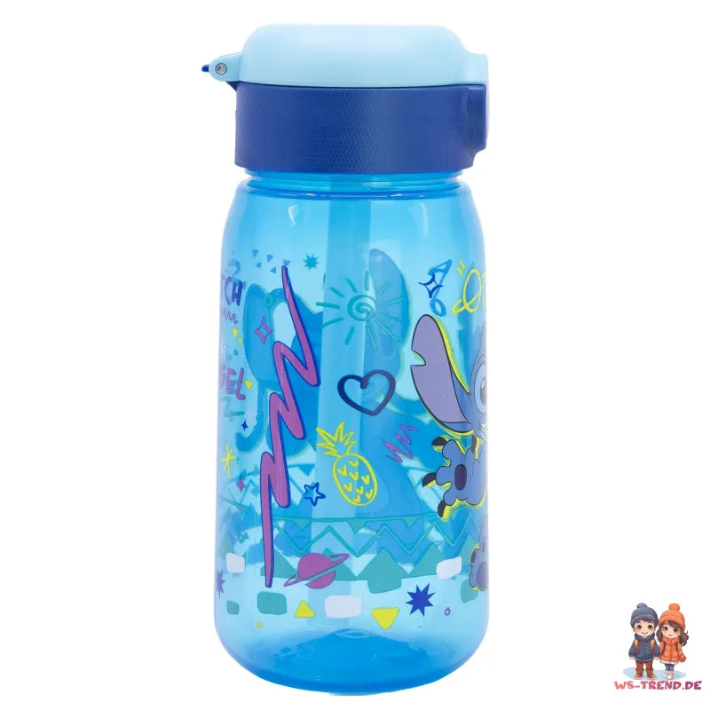 Disney Lilo und Stitch Angel Kinder Trinkflasche Flasche mit Halm 510 ml - WS-Trend.de