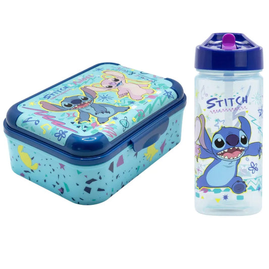 Disney Lilo und Stitch Angel 2 tlg. Lunch Set Brotdose plus Trinkflasche 510 ml WS Trend.de