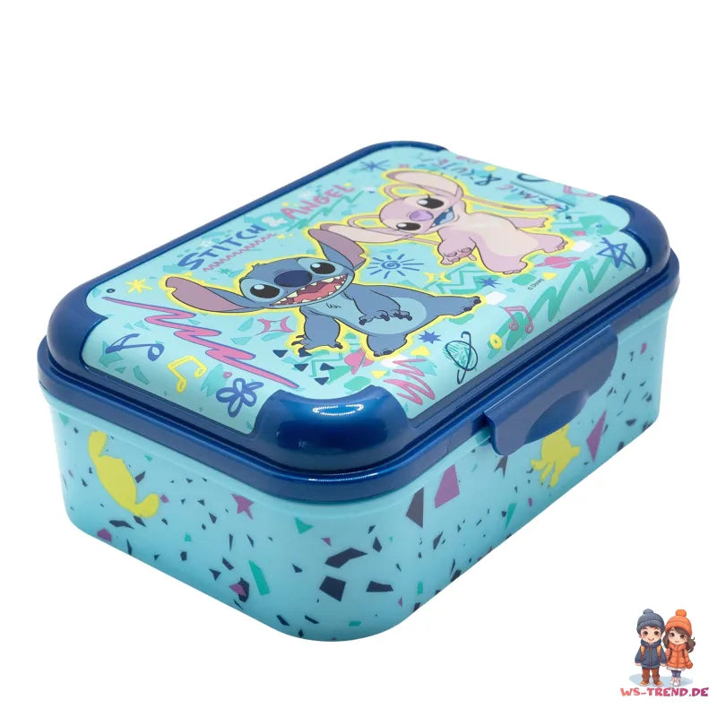 Disney Lilo und Stitch Angel 2 tlg. Lunch Set Brotdose plus Trinkflasche 350 ml - WS-Trend.de