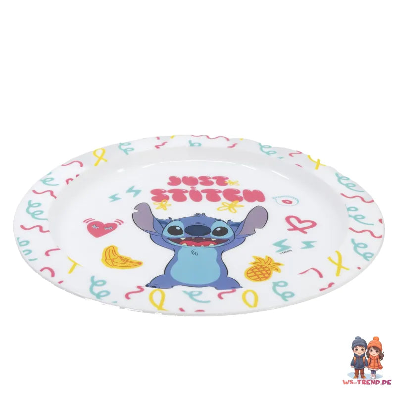 Disney Stitch Kinder Geschirr-Set 3 teilig Becher Teller Schüssel - WS-Trend.de