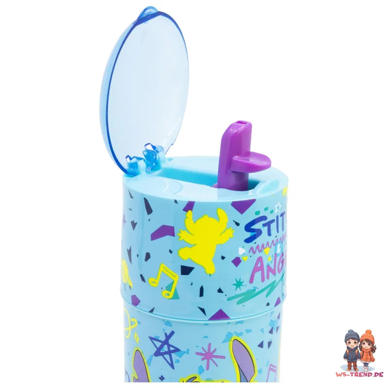 Disney Lilo und Stitch Angel Kinder Trinkflasche Flasche mit Halm 350 ml - WS-Trend.de
