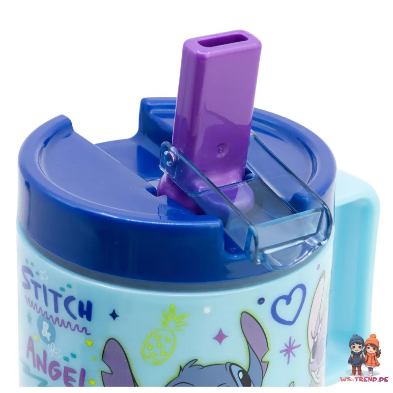 Disney Lilo und Stitch Angel Kinder Trinkbecher Becher mit Halm 530 ml - WS-Trend.de