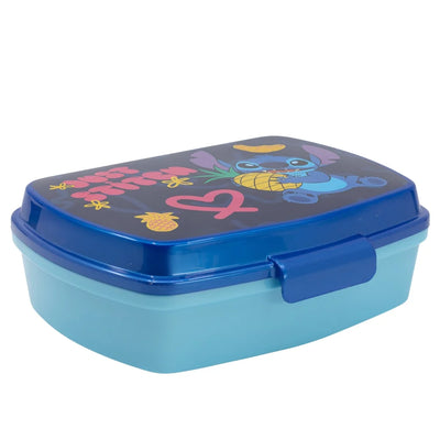 Disney Stitch 2 tlg. Kinder Lunch Set Brotdose mit Alu-Trinkflasche 400 ml - Ansicht 2