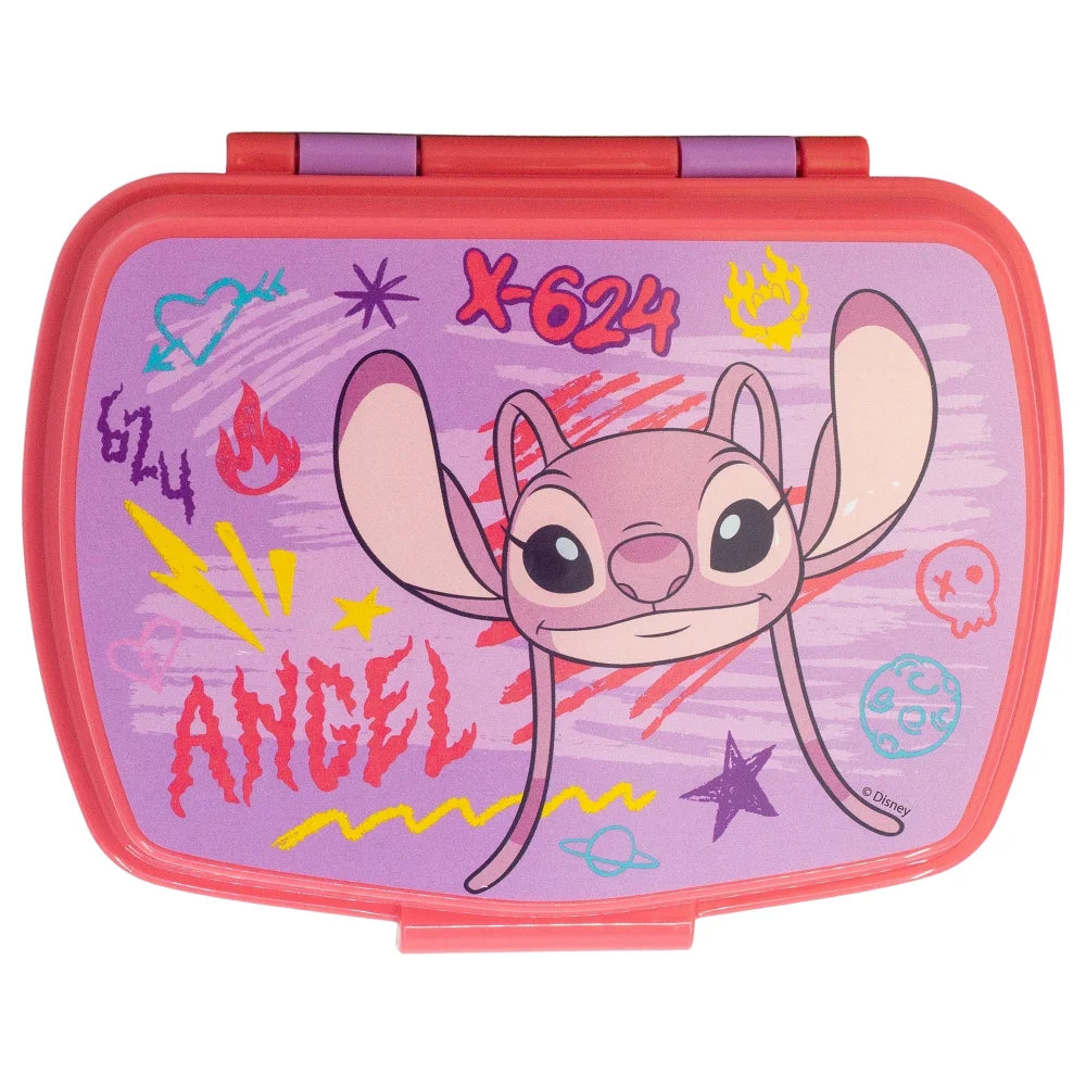 Disney Stitch Angel 2 tlg. Lunch Set Brotdose Trinkflasche 400 ml - WS-Trend.de