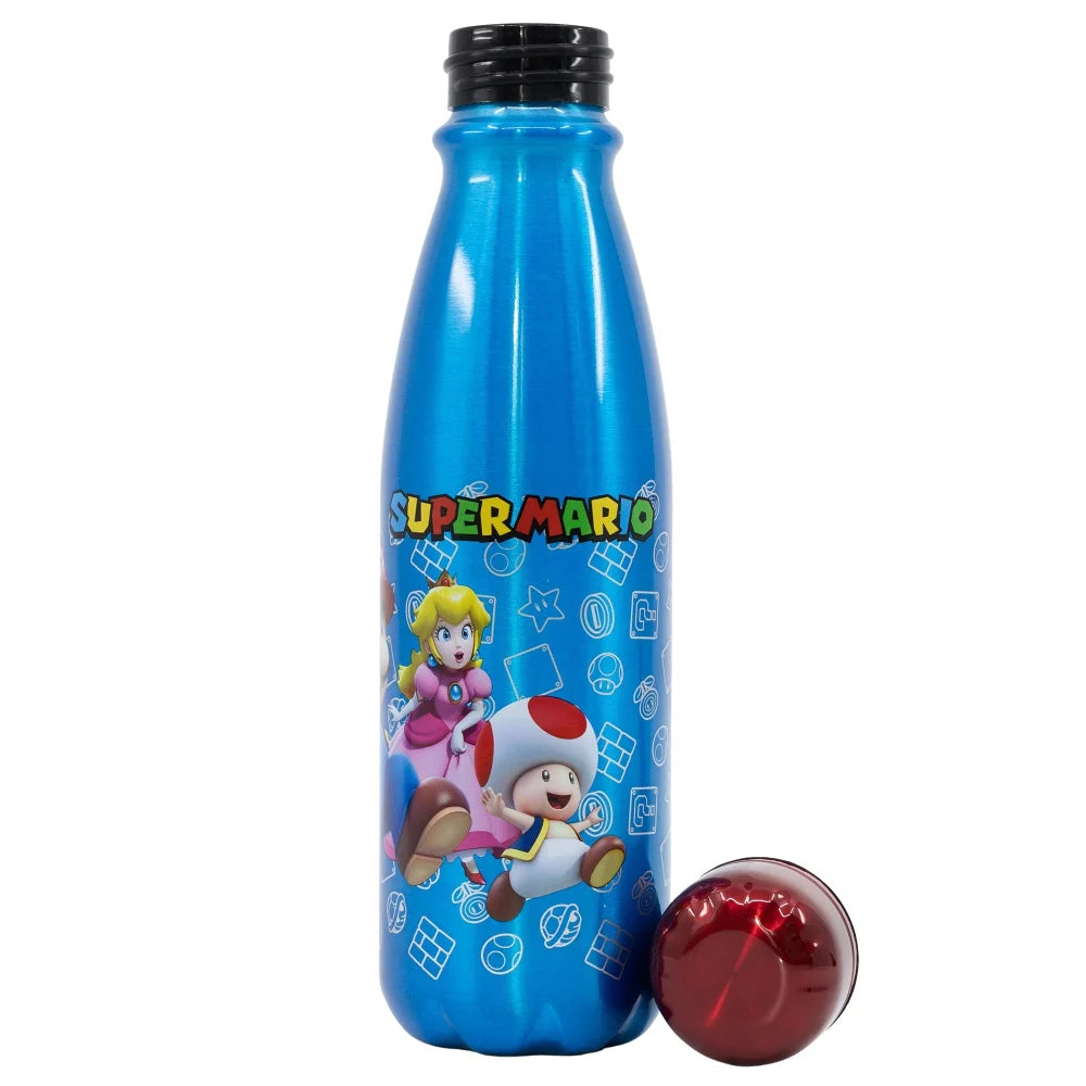 Super Mario Luigi Peach Aluminium Trinkflasche Wasserflasche Flasche 600 ml - WS-Trend.de