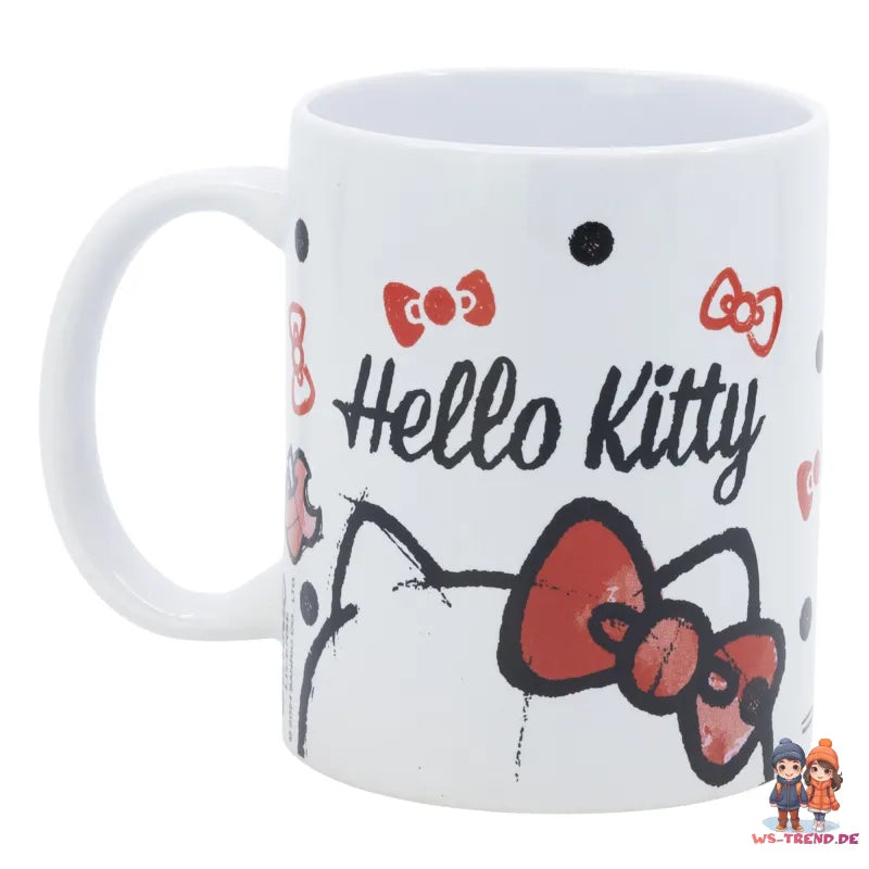 HEllo Kitty Keramik Kaffeetasse Teetasse Tasse Geschenkidee 325 ml - WS-Trend.de