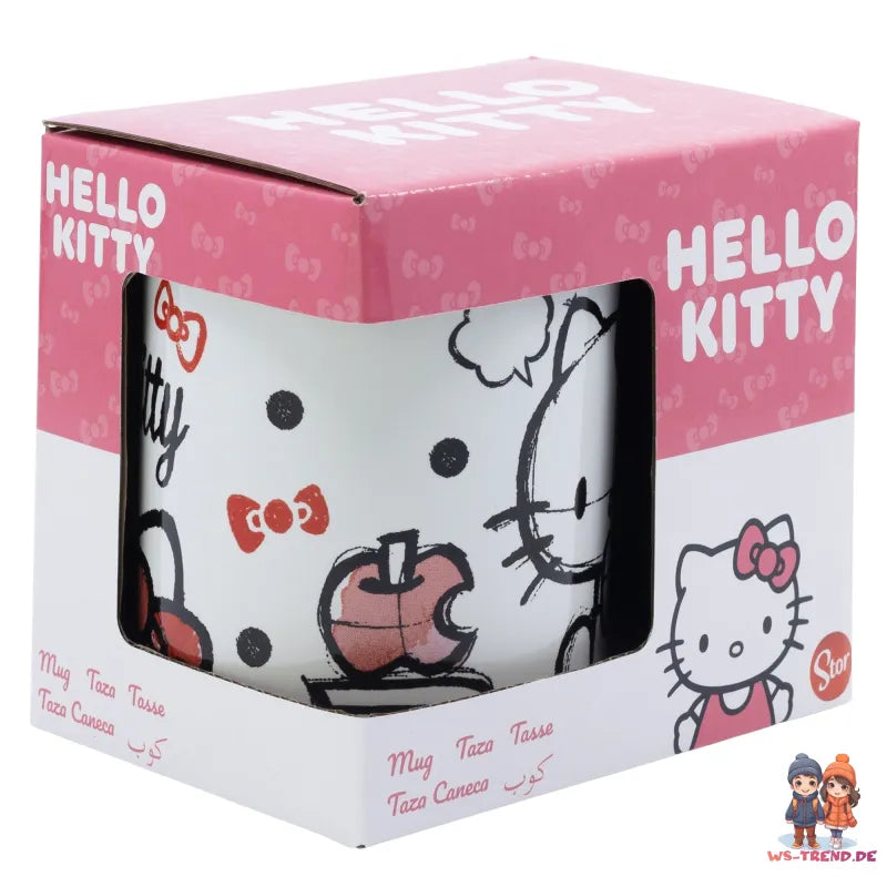 HEllo Kitty Keramik Kaffeetasse Teetasse Tasse Geschenkidee 325 ml - WS-Trend.de