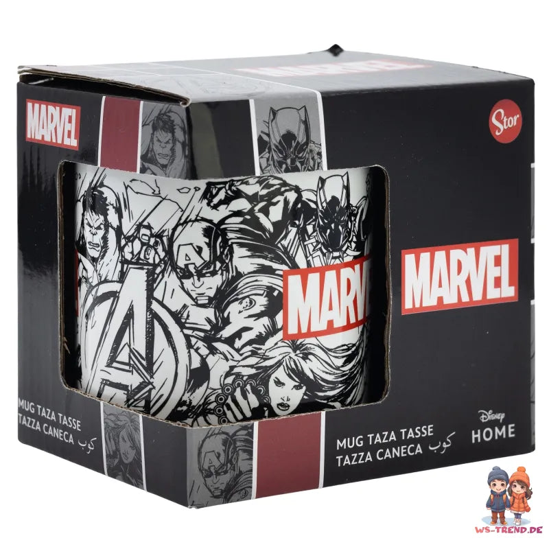 Marvel Avengers Kaffeetasse Teetasse Tasse Geschenkidee 325ml - WS-Trend.de