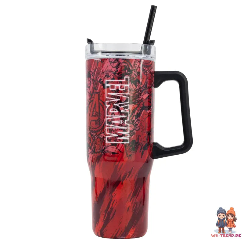 Marvel Avengers Edelstahl XL Iso Kaffeebecher Thermobecher To-Go 940 ml - WS-Trend.de