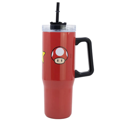 Super Mario Edelstahl XL Iso Kaffeebecher Thermobecher To-Go 940 ml - Ansicht 2