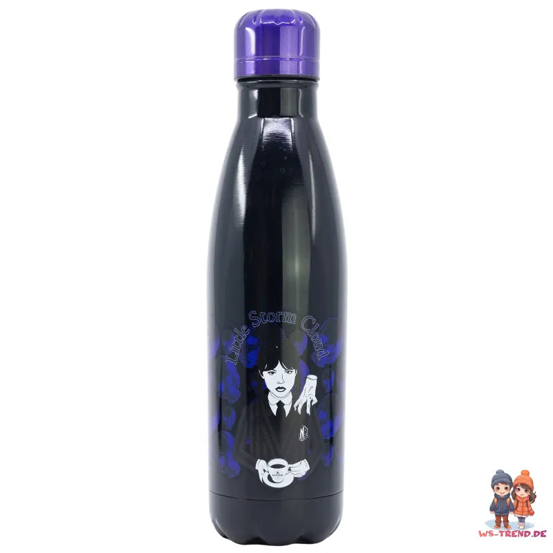 Netflix Wednesday Edelstahl Sportflasche Wasserflasche Trinkflasche Flasche - WS-Trend.de