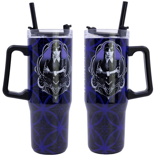 Wednesday Edelstahl XL Iso Kaffeebecher Thermobecher To-Go 940 ml - WS-Trend.de