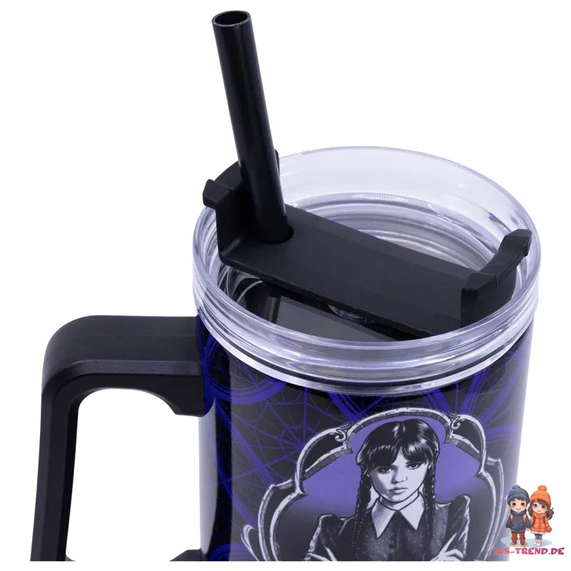 Wednesday Edelstahl XL Iso Kaffeebecher Thermobecher To-Go 940 ml - WS-Trend.de