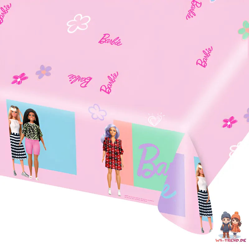 Barbie and Friends Kinder Geburtstag Deko Set 34tlg.Geschirr Partyset - WS-Trend.de