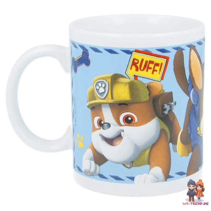 Paw Patrol Chase Rubble Teetasse Tasse Kaffeetasse Geschenkidee 325 ml - WS-Trend.de