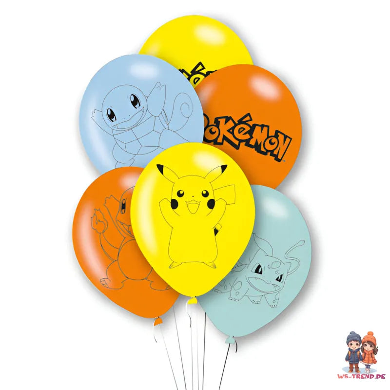 Pokemon Pikachu Geburtstag Deko Set 24tlg.Memory Spiel Buttons Banner - WS-Trend.de