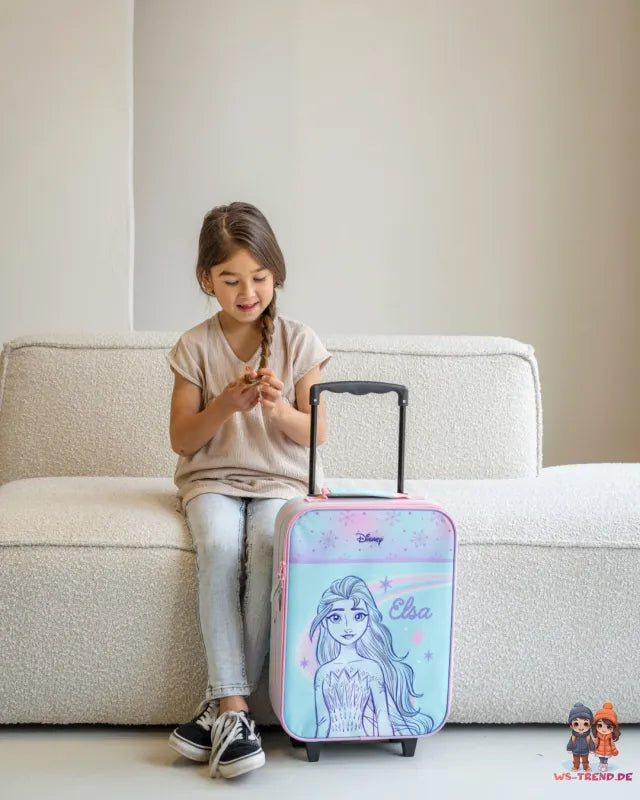 Disney Die Eiskönigin 2 tlg Set Mädchen Trolley Kinderkoffer Strandtuch 70x140 cm - WS-Trend.de