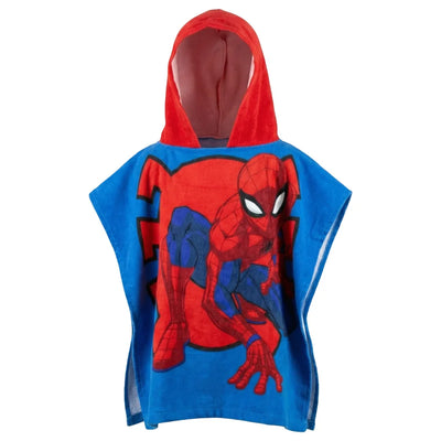 Marvel Spiderman Kinder Mikrofaser Poncho Badeponcho mit Kapuze - Ansicht 2
