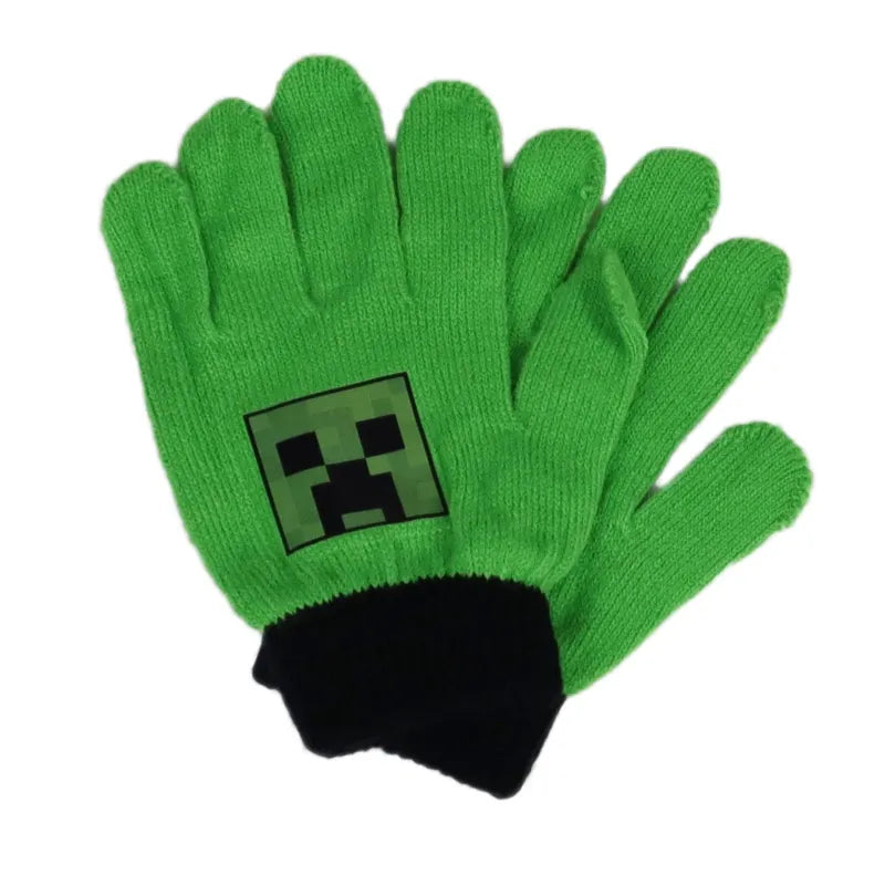 Minecraft Creeper Kinder Finger Handschuhe - WS-Trend.de Einheitsgröße 3 bis ca. 10 jahre