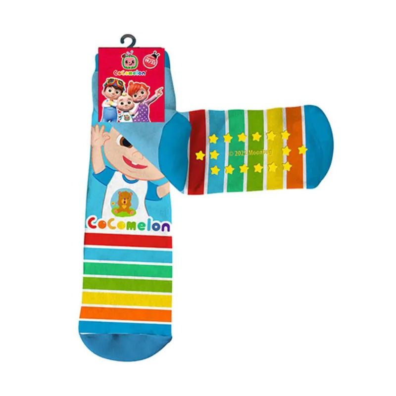 CoCoMelon Kinder lange ABS Socken Stopersocken anti Rutsch 2er Gr. 19 - 30 - WS-Trend.de
