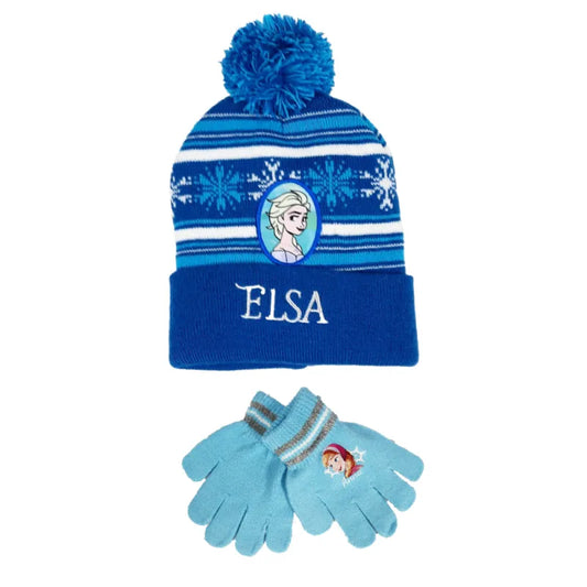 Disney Die Eiskönigin Elsa Kinder Herbst Wintermütze plus Handschuhe - WS-Trend.de